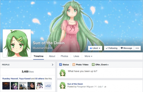 Sun of the Dawn Facebook page