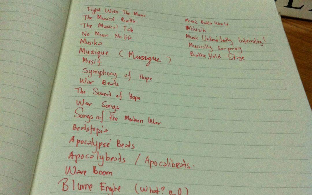 Brainstorming For a Game Name