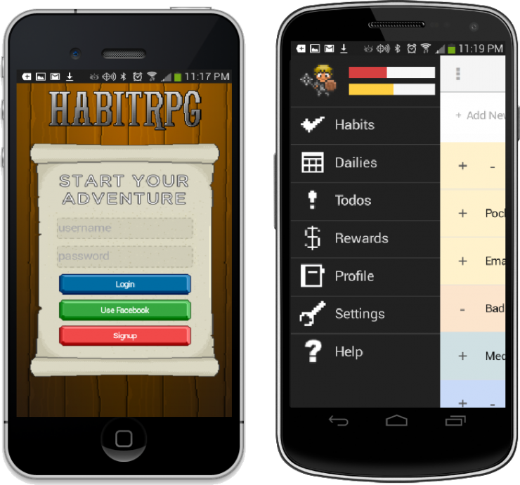 HabitRPG On IOS and Android