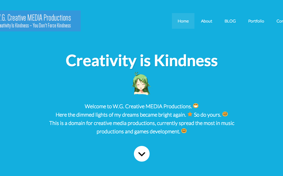 W.G. Creative MEDIA Productions New Website Is Ready!