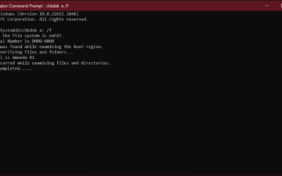Use CHKDSK To Recover Your Hard Drive